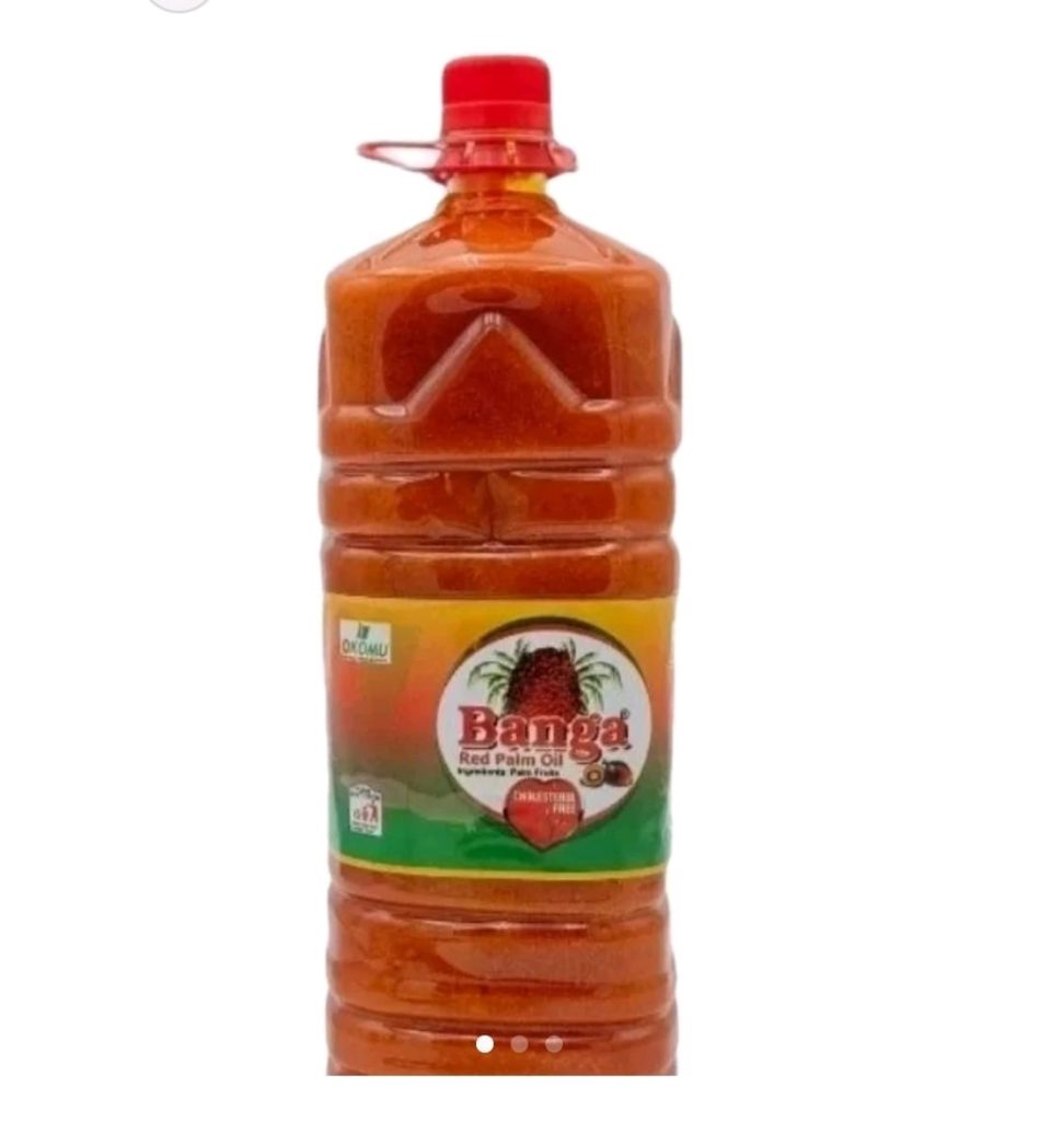 Okomu Banga Red Palm Oil 2L Premium Cooking Oil for Tasty Traditional African Meal