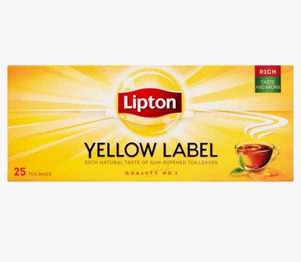 Nigerian Lipton Yellow Label Tea Rich Natural taste 25 loose Tea bags